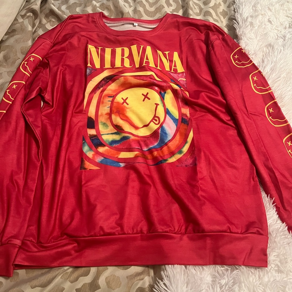 Hot pink long sleeve shirt!